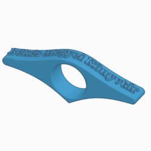 Könyvtartó egykezes olvasáshoz