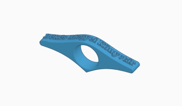 Könyvtartó egykezes olvasáshoz